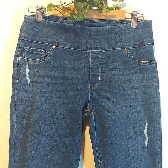 Lee. Stretchy Fit Jeggings. Elastic waist. Size Medium - Picture 1 of 13